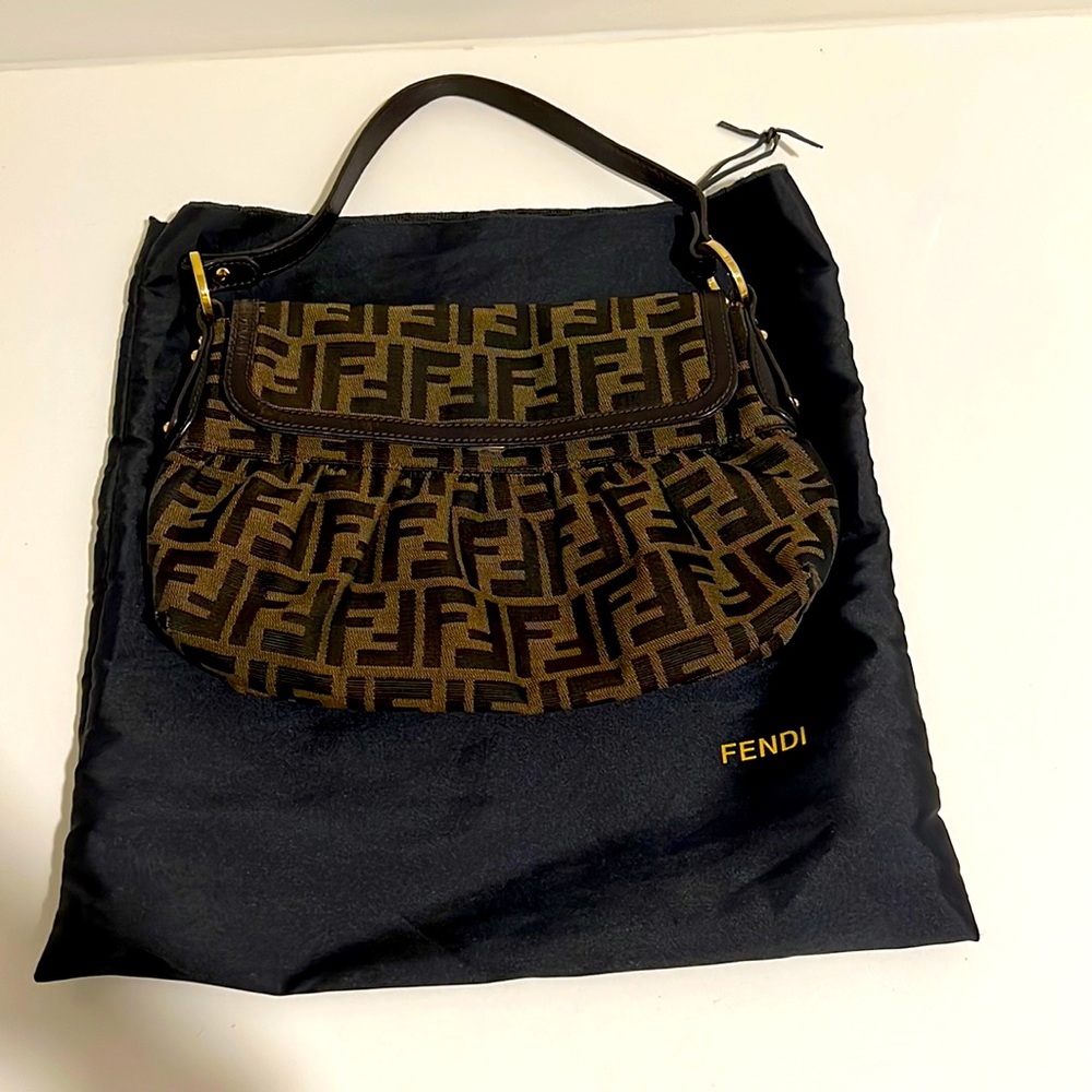 Fendi Zucca Small Chef Shoulder Bag